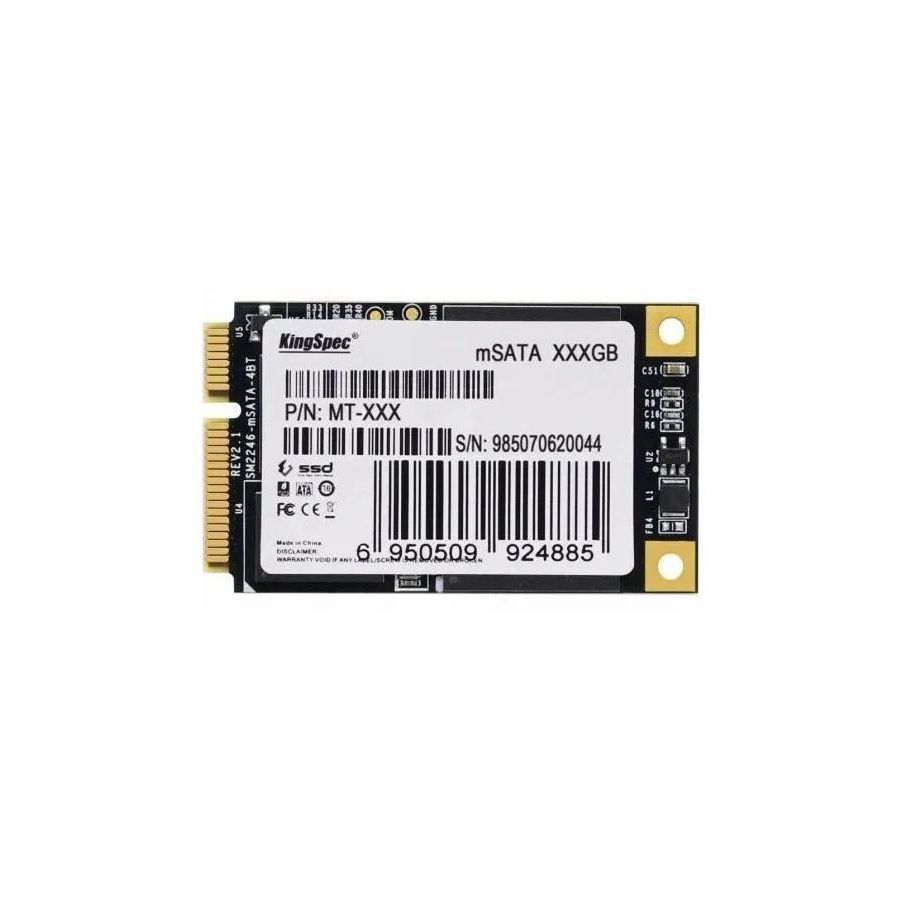 Накопитель SSD KingSpec 128Gb mSATA (MT-128) твердотельный накопитель kingspec ssd msata mt series 128gb mt 128