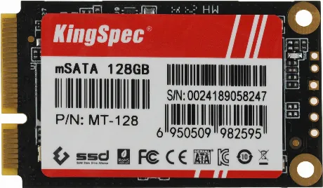 Накопитель SSD KingSpec 128Gb mSATA (MT-128)