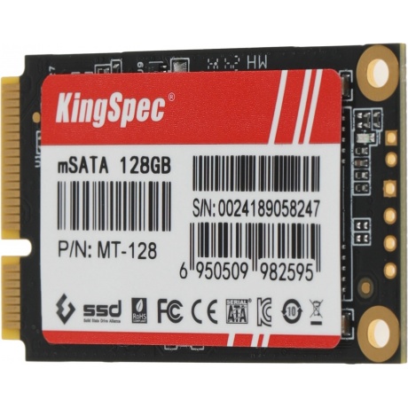 Накопитель SSD KingSpec 128Gb mSATA (MT-128) - фото 4