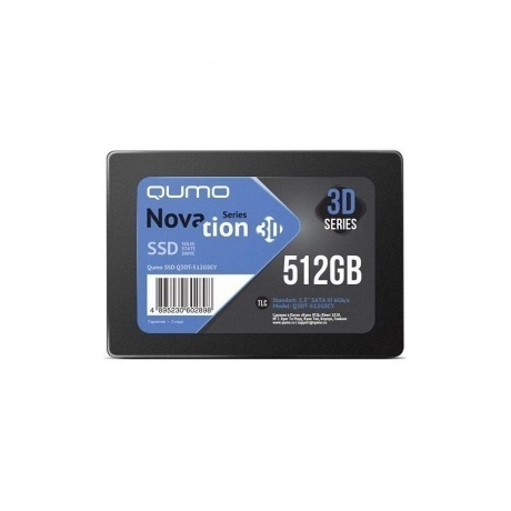

Накопитель SSD Qumo Novation TLC 3D 512Gb Q3DT-512GSCY