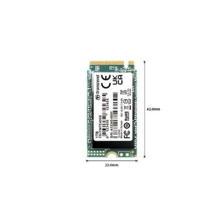 Накопитель SSD M.2 2242 Transcend 256GB MTE400S (TS256GMTE400S) - фото 2