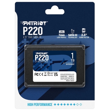 Накопитель SSD 2.5&quot; Patriot 1.0TB P220 (P220S1TB25) - фото 3