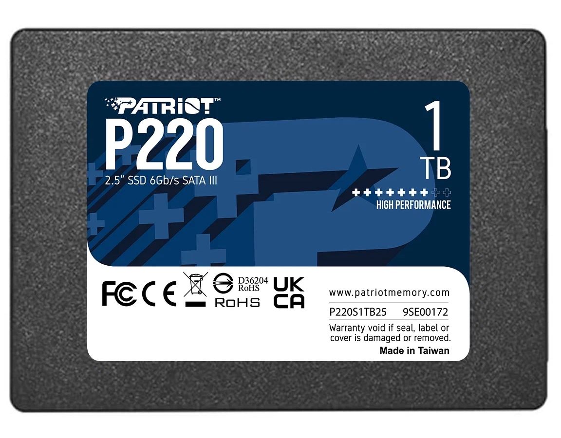 Накопитель SSD 2.5 Patriot 1.0TB P220 (P220S1TB25) фотографии
