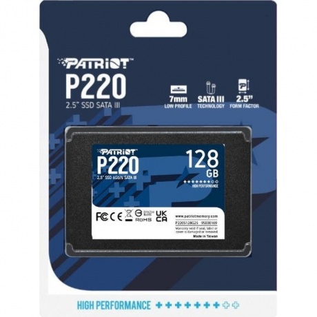 Накопитель SSD 2.5" Patriot 128GB P220 (P220S128G25) - фото 4