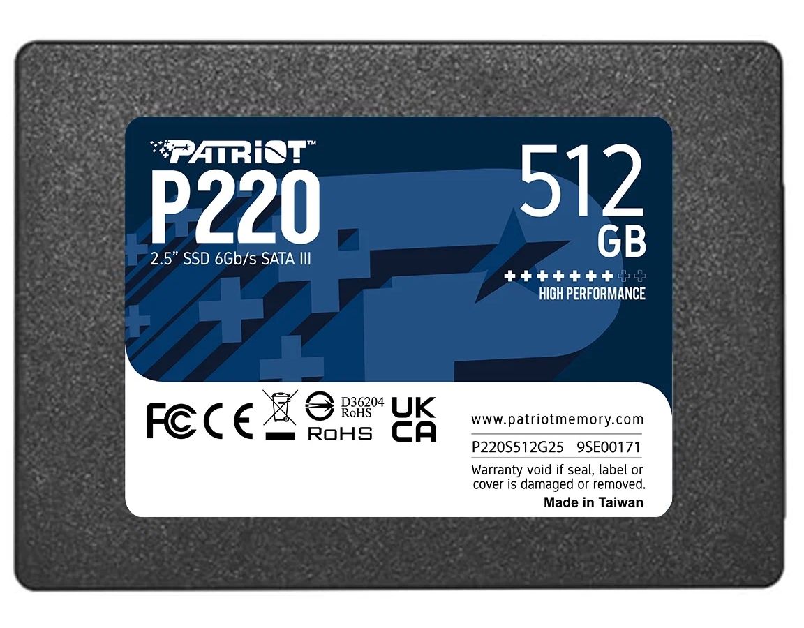 цена Накопитель SSD 2.5 Patriot 512GB P220 (P220S512G25)