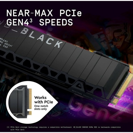 Накопитель SSD Western Digital 2.0Tb Black (WDS200T2XHE) - фото 4