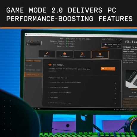 Накопитель SSD Western Digital 2.0Tb Black (WDS200T2XHE) - фото 5