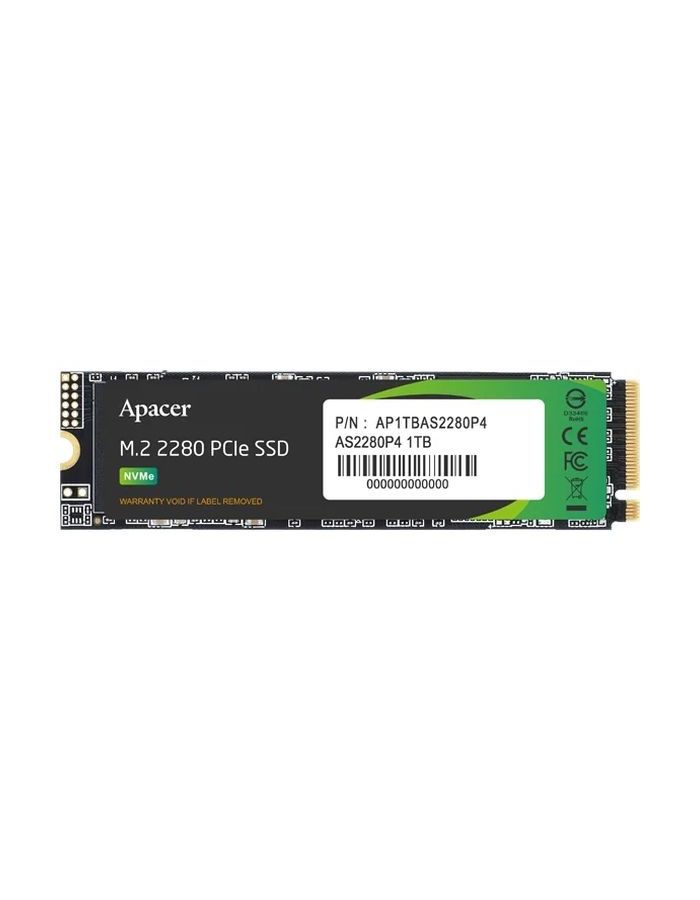 Накопитель SSD Apacer M.2 PCIE 1TB (AP1TBAS2280P4-1) ssd накопитель apacer m 2 pcie 1tb ap1tbas2280p4x 1