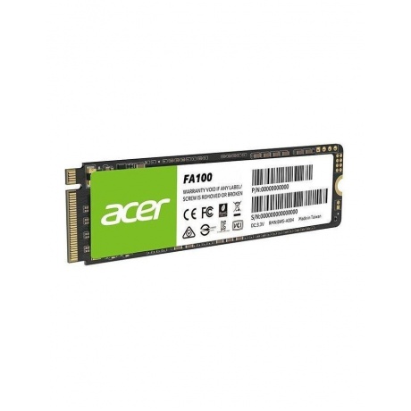 Накопитель SSD Acer M.2 2280 FA100 256GB PCIe Gen3 x4, NVMe (BL.9BWWA.118) - фото 2