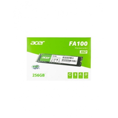 Накопитель SSD Acer M.2 2280 FA100 256GB PCIe Gen3 x4, NVMe (BL.9BWWA.118) - фото 6