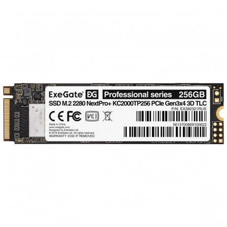 Накопитель SSD Exegate M.2 2280 256GB NextPro+ KC2000TP256 (EX282321RUS) - фото 2