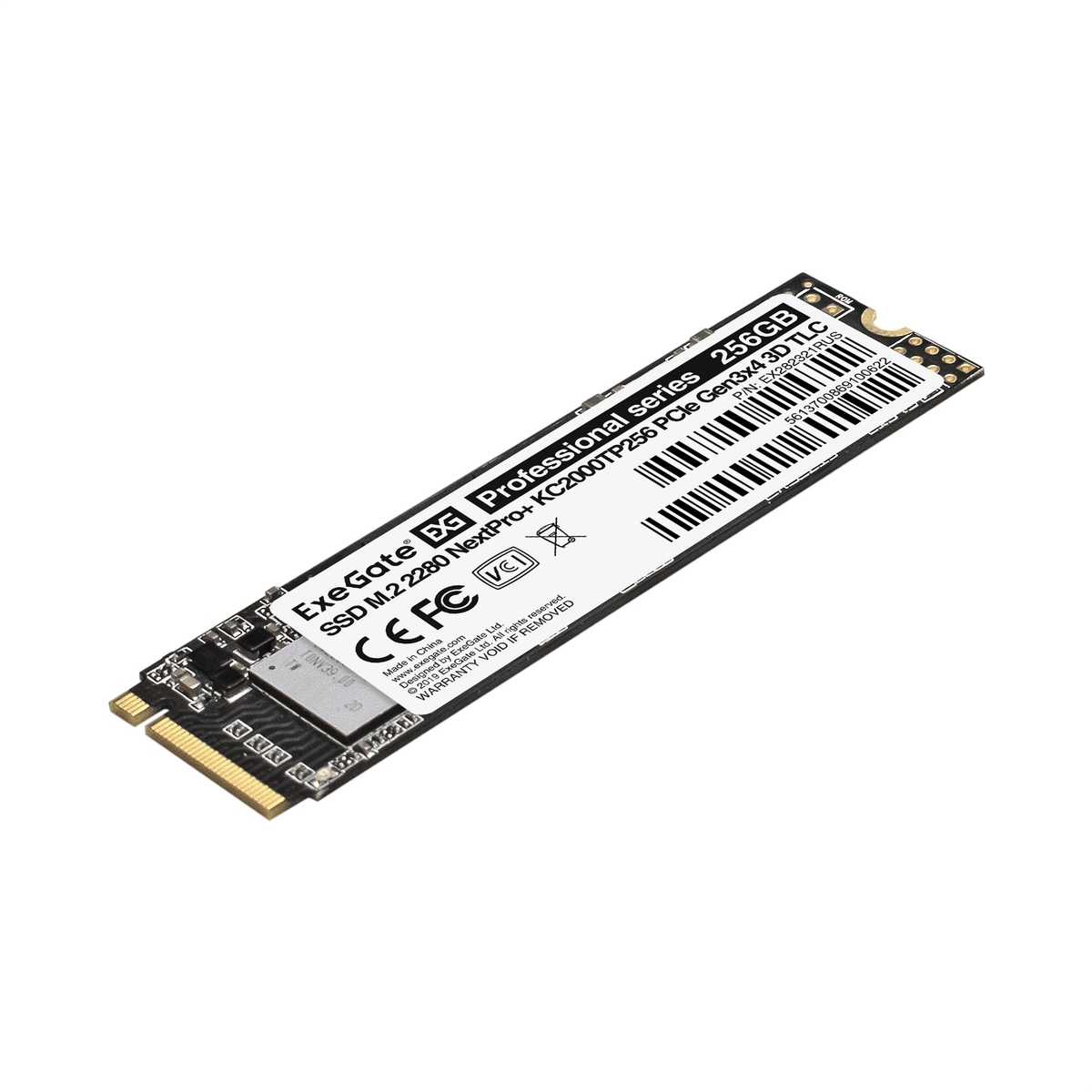 Накопитель SSD Exegate M.2 2280 256GB NextPro+ KC2000TP256 (EX282321RUS)