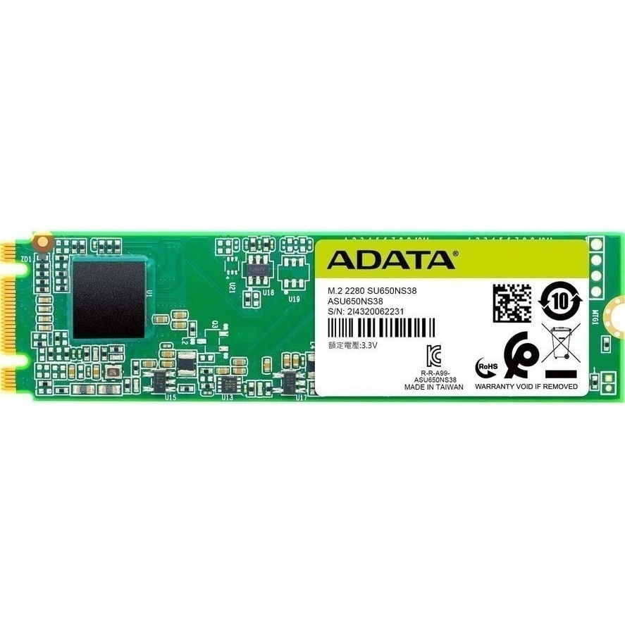 Накопитель SSD M.2 A-Data Ultimate SU650 240GB SATA-III 3D TLC (ASU650NS38-240GT-B)