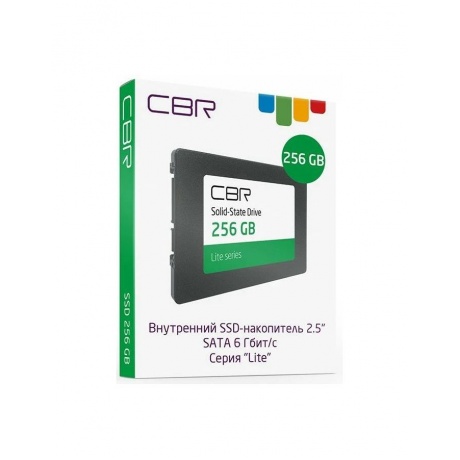 Накопитель SSD CBR 2.5&quot; Lite 256GB SATA-III 3D NAND TLC (SSD-256GB-2.5-LT22) - фото 3