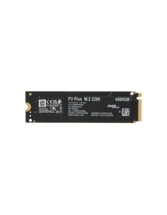 Накопитель SSD Crucial 4000GB  P3 M.2 (CT4000P3SSD8) - фото 3