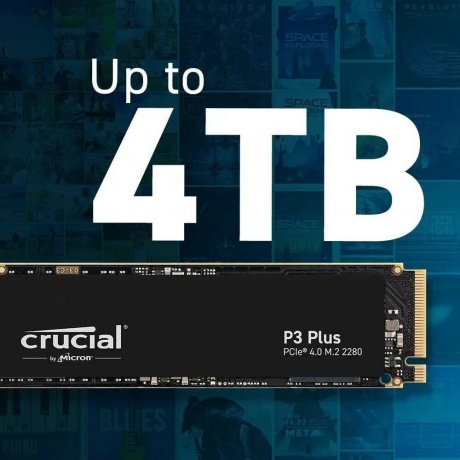 Накопитель SSD Crucial 4000GB  P3 M.2 (CT4000P3SSD8) - фото 5