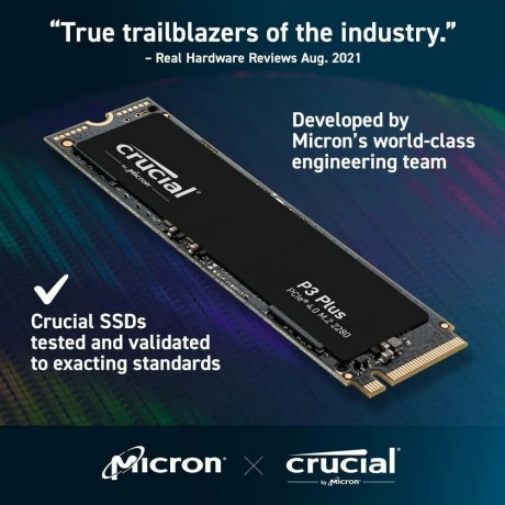 Накопитель SSD Crucial 4000GB  P3 M.2 (CT4000P3SSD8) - фото 6