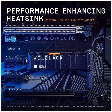 Накопитель SSD WD BLACK SN850X 1TB (WDS100T2XHE) - фото 5