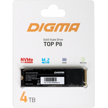 Накопитель SSD Digma 4Tb Top P8 M.2 2280 - фото 4