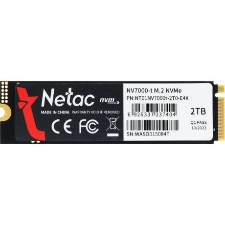 

Накопитель SSD Netac NV7000-t 2Tb [NT01NV7000T-2T0-E4X]