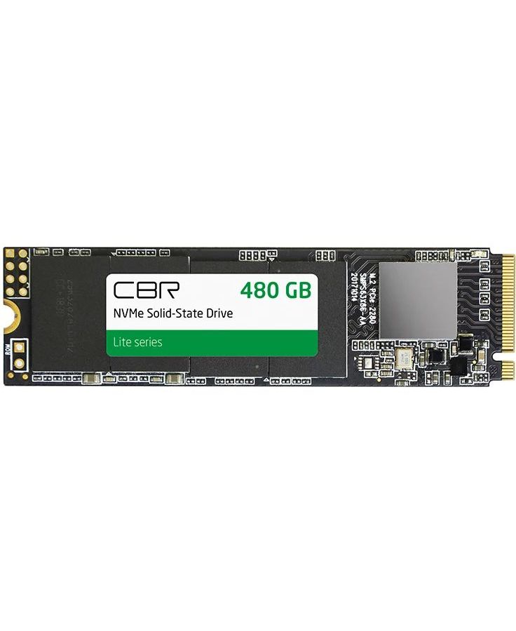 Накопитель SSD CBR M.2 2280 480GB (SSD-480GB-M.2-LT22) накопитель ssd synology m 2 2280 800gb snv3410 800g