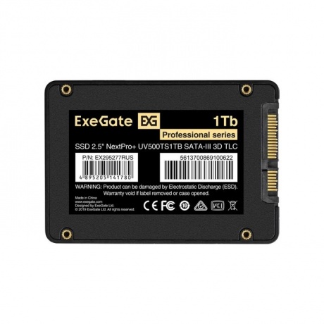 Накопитель SSD ExeGate NextPro+ UV500TS1TB 2.5&quot; 1Tb (EX295277RUS) - фото 3