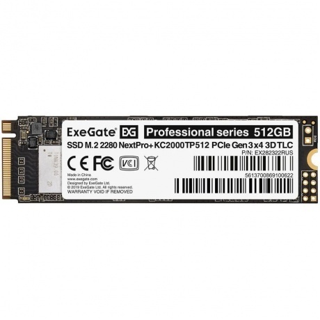 

Накопитель SSD ExeGate Next Pro+ Series 512GB (EX282322RUS)