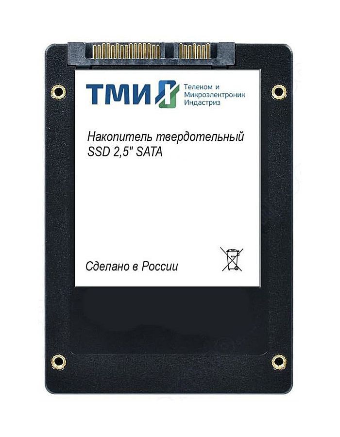 Накопитель SSD ТМИ SATA 3 1ТБ (ЦРМП.467512.001-02) накопитель ssd m 2 2280 тми црмп 467512 002 02 1tb sata 6gb s 3d tlc 560 520mb s iops 66k 73k mtbf 3m