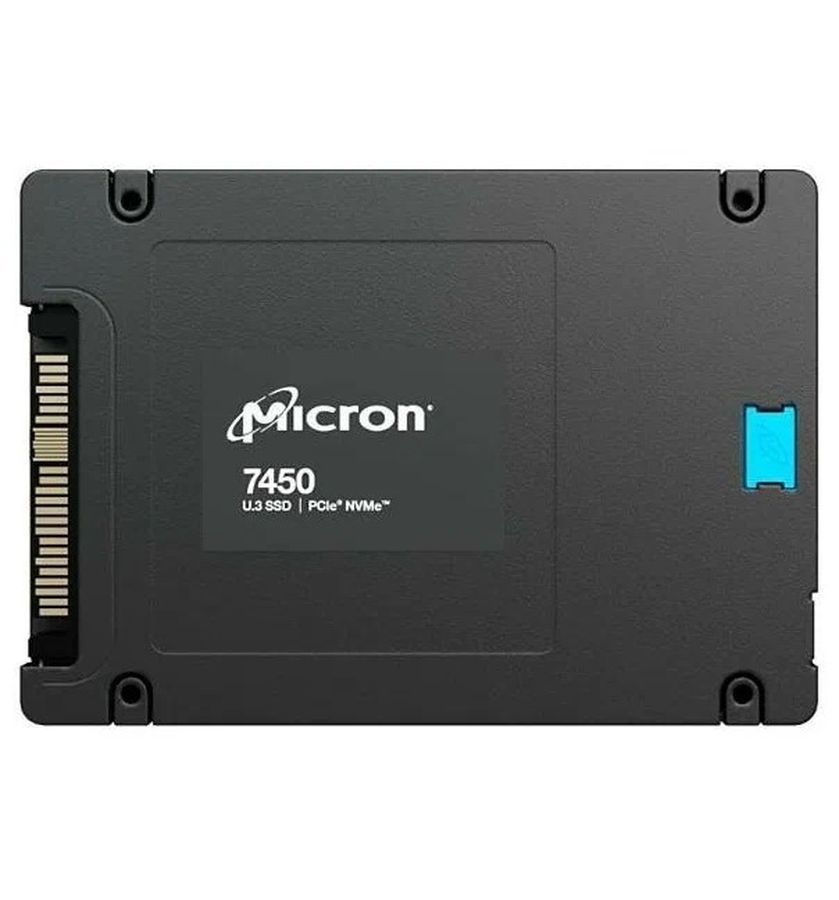 Накопитель SSD Micron 7450 PRO 1.92TB NVMe U.3 (15mm) OEM (MTFDKCC1T9TFR-1BC1ZABYY) micron ssd 7450 pro 960gb u 3 2 5 15mm nvme pcie 4 0 x4 3d tlc r w 6800 1400mb s iops 530 000 85 000 tbw 1700 dwpd 1 12 мес