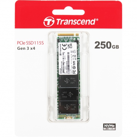 Накопитель SSD M.2 Transcend 250Gb MTE115S (TS250GMTE115S) - фото 2