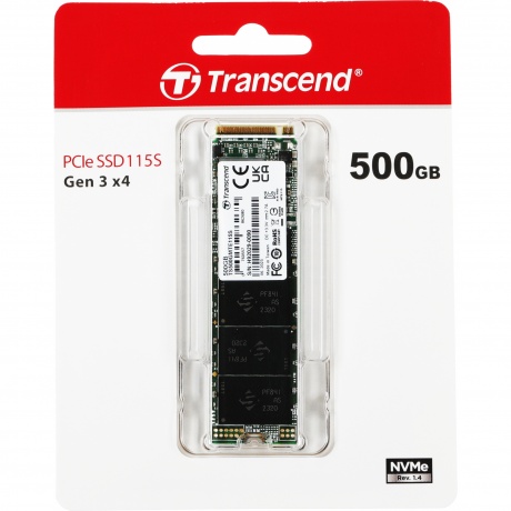 Накопитель SSD M.2 Transcend 500Gb MTE115S (TS500GMTE115S) - фото 2