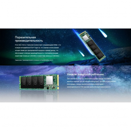 Накопитель SSD M.2 Transcend 500Gb MTE115S (TS500GMTE115S) - фото 3