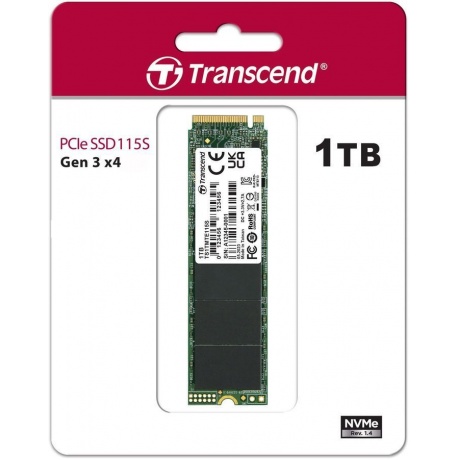 Накопитель SSD M.2 Transcend 1.0Tb MTE115S (TS1TMTE115S) - фото 2