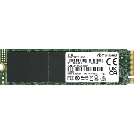 Накопитель SSD M.2 Transcend 1.0Tb MTE115S (TS1TMTE115S) - фото 1
