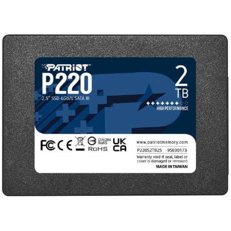 Накопитель SSD 2.5&quot; Patriot 2.0TB P220 &lt;P220S2TB25&gt; - фото 1