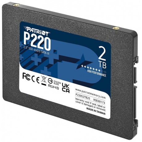 Накопитель SSD 2.5&quot; Patriot 2.0TB P220 &lt;P220S2TB25&gt; - фото 2