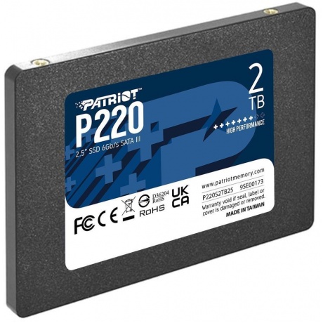 Накопитель SSD 2.5&quot; Patriot 2.0TB P220 &lt;P220S2TB25&gt; - фото 3