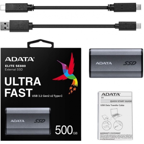 Внешний SSD A-Data Drive SE880 512GB (AELI-SE880-500GCGY) - фото 6