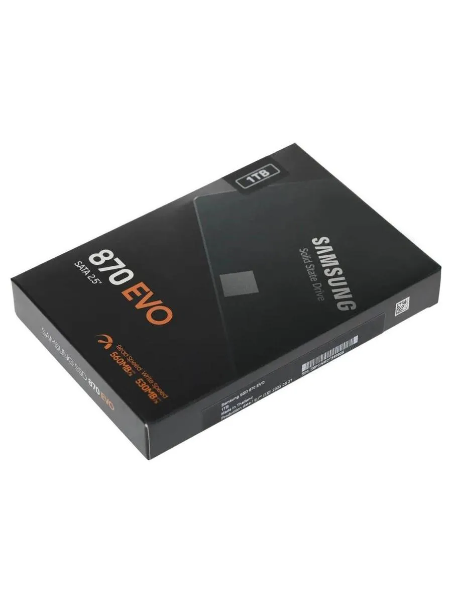 Накопитель SSD Samsung 870 EVO 1TB (MZ-77E1T0B/EU) - фото 11