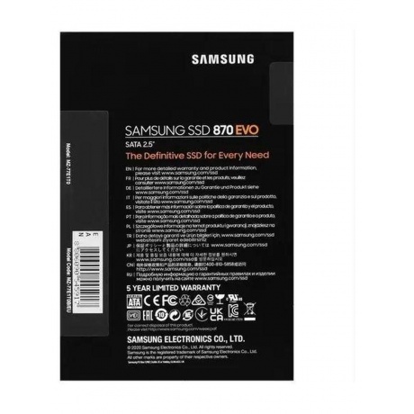 Накопитель SSD Samsung 870 EVO 1TB (MZ-77E1T0B/EU) - фото 15