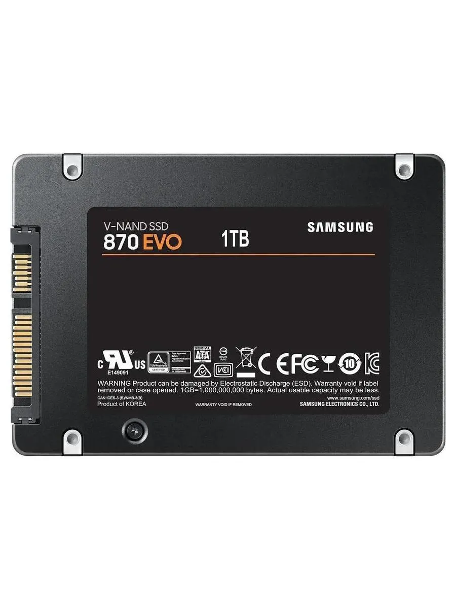 Накопитель SSD Samsung 870 EVO 1TB (MZ-77E1T0B/EU) - фото 2