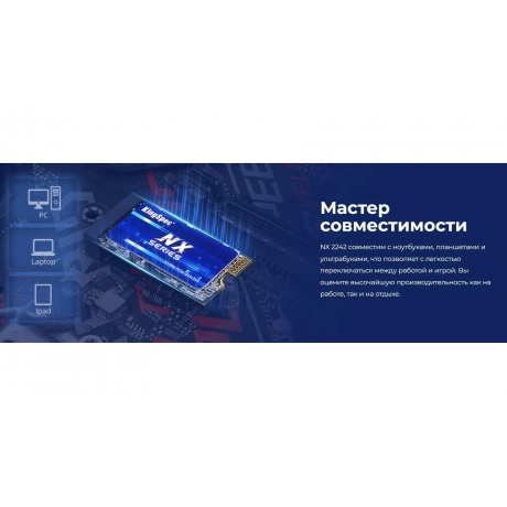 Накопитель SSD KingSpec 512Gb NXM Series (NXM-512 2242) - фото 7