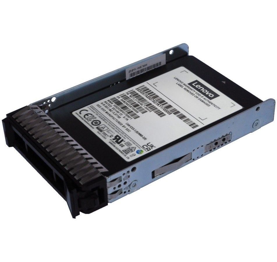 Накопитель SSD Lenovo ThinkSystem PM893 1.92TB (4XB7A72440) накопитель ssd lenovo thinksystem 2 5 pm1645a 1 6tb mainstream sas 12gb 4xb7a17063