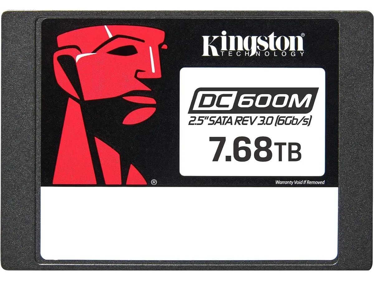 Накопитель SSD Kingston 7680GB 2.5 SATA 3 (SEDC600M/7680G) ssd накопитель kingston dc450r 7 68 tb sata iii sedc450r 7680g
