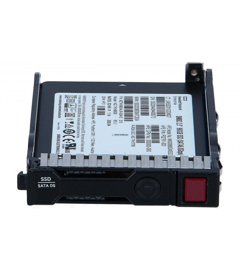Накопитель SSD HPE 960GB SATA 6G (P40498-B21) накопитель ssd hpe 1x480gb sata p40502 b21 hot swapp 2 5