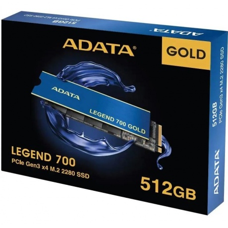 Накопитель SSD A-Data 512GB M.2 2280 (SLEG-700G-512GCS-SH7) - фото 7
