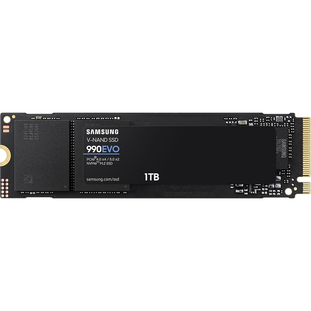 Накопитель SSD Samsung 1000Gb 990 EVO (MZ-V9E1T0BW) накопитель ssd samsung 2 0tb 990 pro mz v9p2t0bw