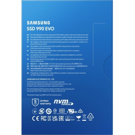 Накопитель SSD Samsung 1000Gb 990 EVO (MZ-V9E1T0BW) - фото 6