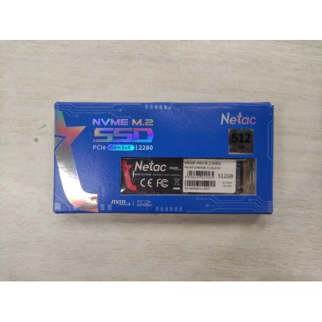 Накопитель SSD Netac N930E Pro Series 512Gb (NT01N930E-512G-E4X) отличное состояние - фото 2