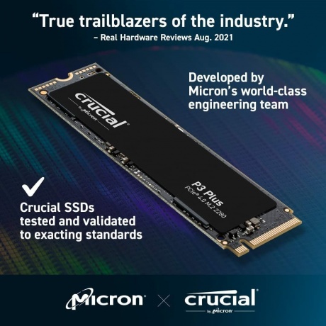 Накопитель SSD Crucial P3 Plus 4TB (CT4000P3PSSD8) - фото 4